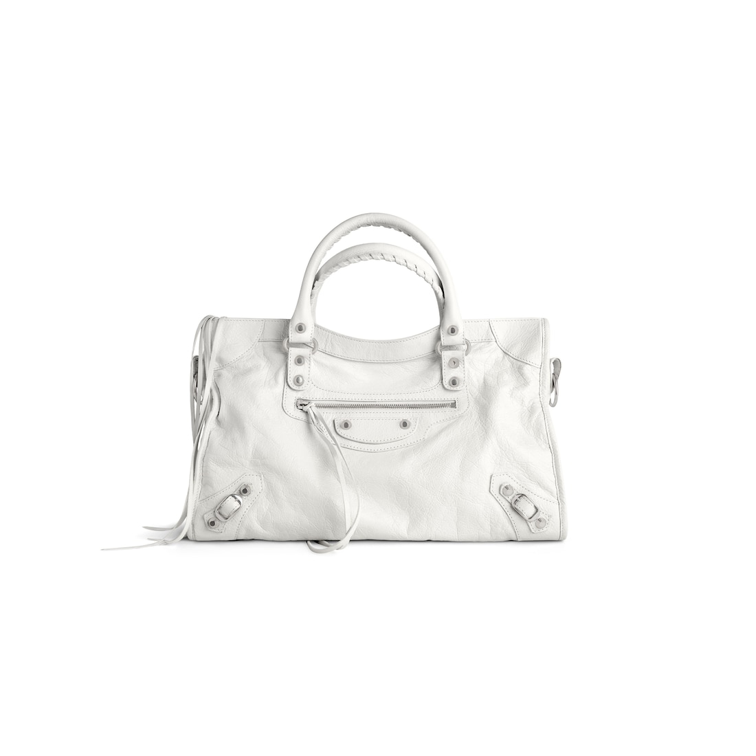 Le City Medium Bag in Optic White Balenciaga US