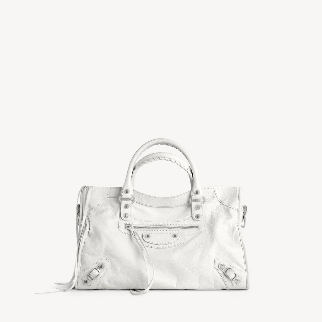 발렌시아가 옵틱 화이트 레 시티 미디엄 백 7977862AA9S9104