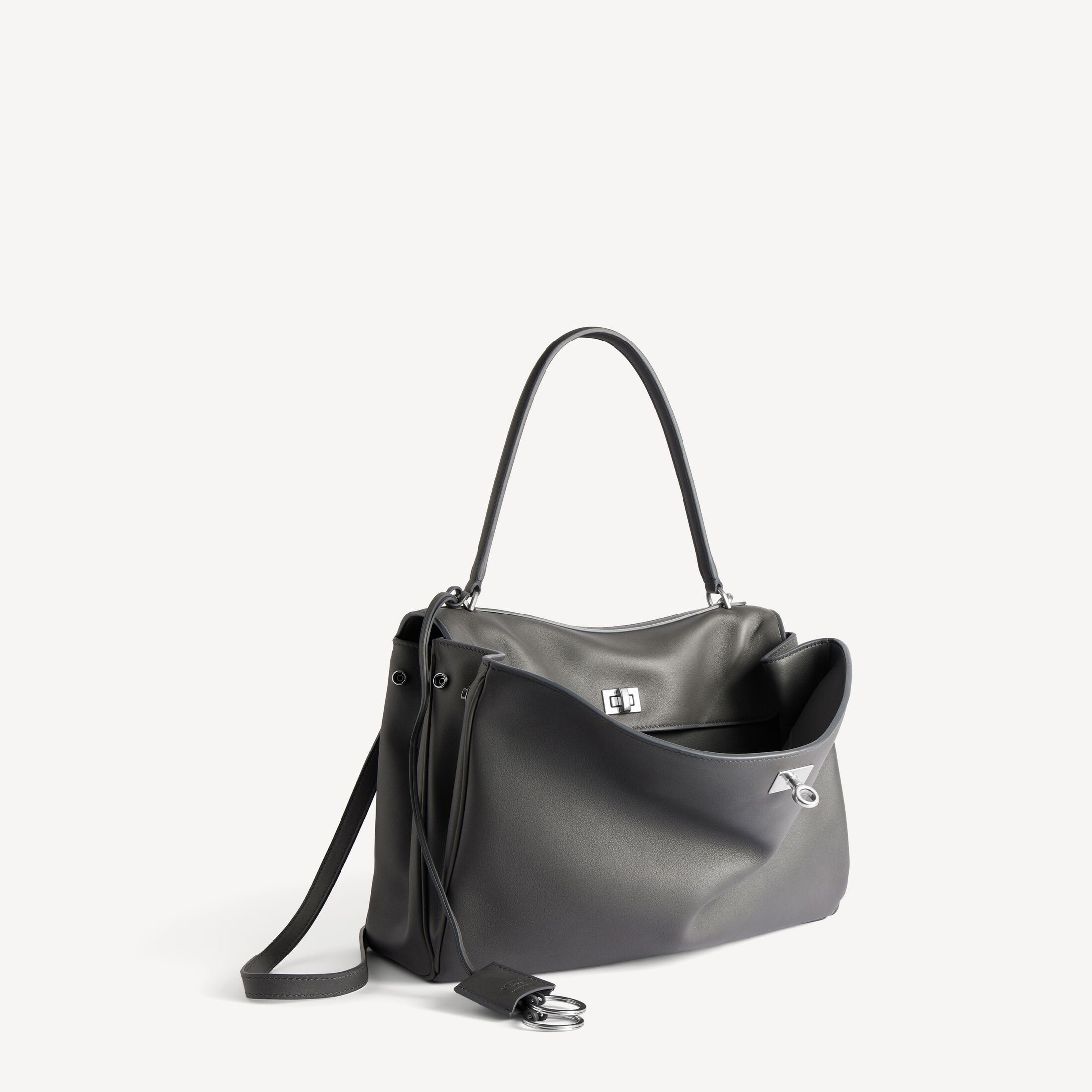 Balengiaga Rodeo Women's Rodeo Handbag Medium in Grey | Balenciaga US