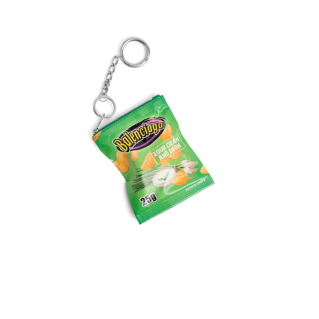 Keychain Chips Charm in Green