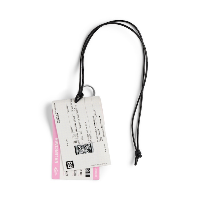 charm/keychain train ticket