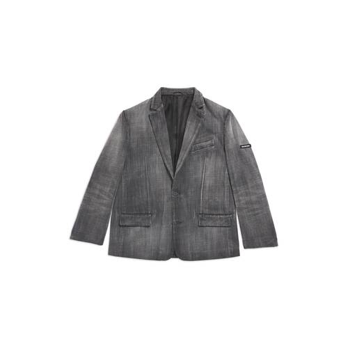 Washed Jacket in Black | Balenciaga GB