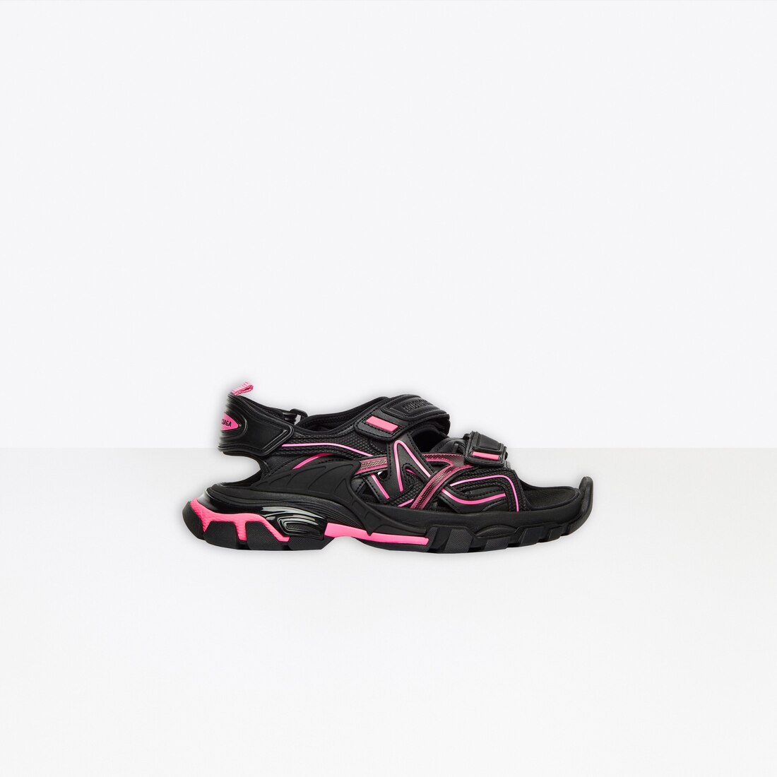 balenciaga pink track sandals