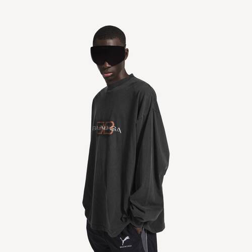 bb icon stencil大号版型长袖t恤 