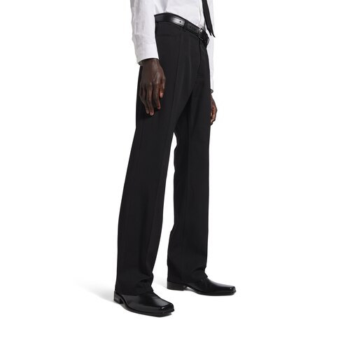 straight fit tailored trousers