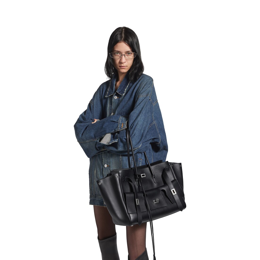 トートバッグ Balenciaga Leather Medium Carry All Bel Air Women's Bel Air Carry All Bag Medium in Dark Burgundy