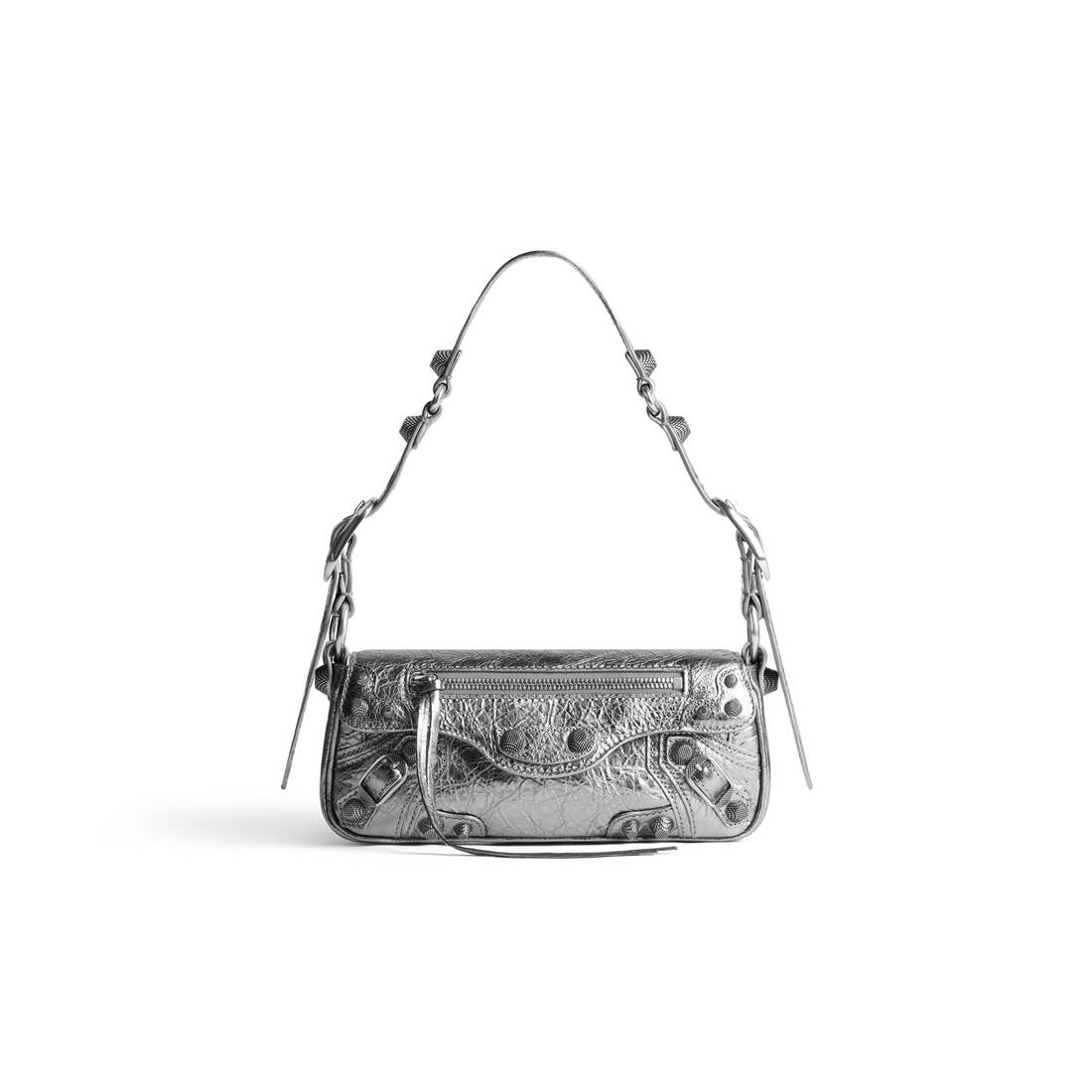 Women's Le Cagole Xs Sling Bag Metallized in Silver | Balenciaga GB