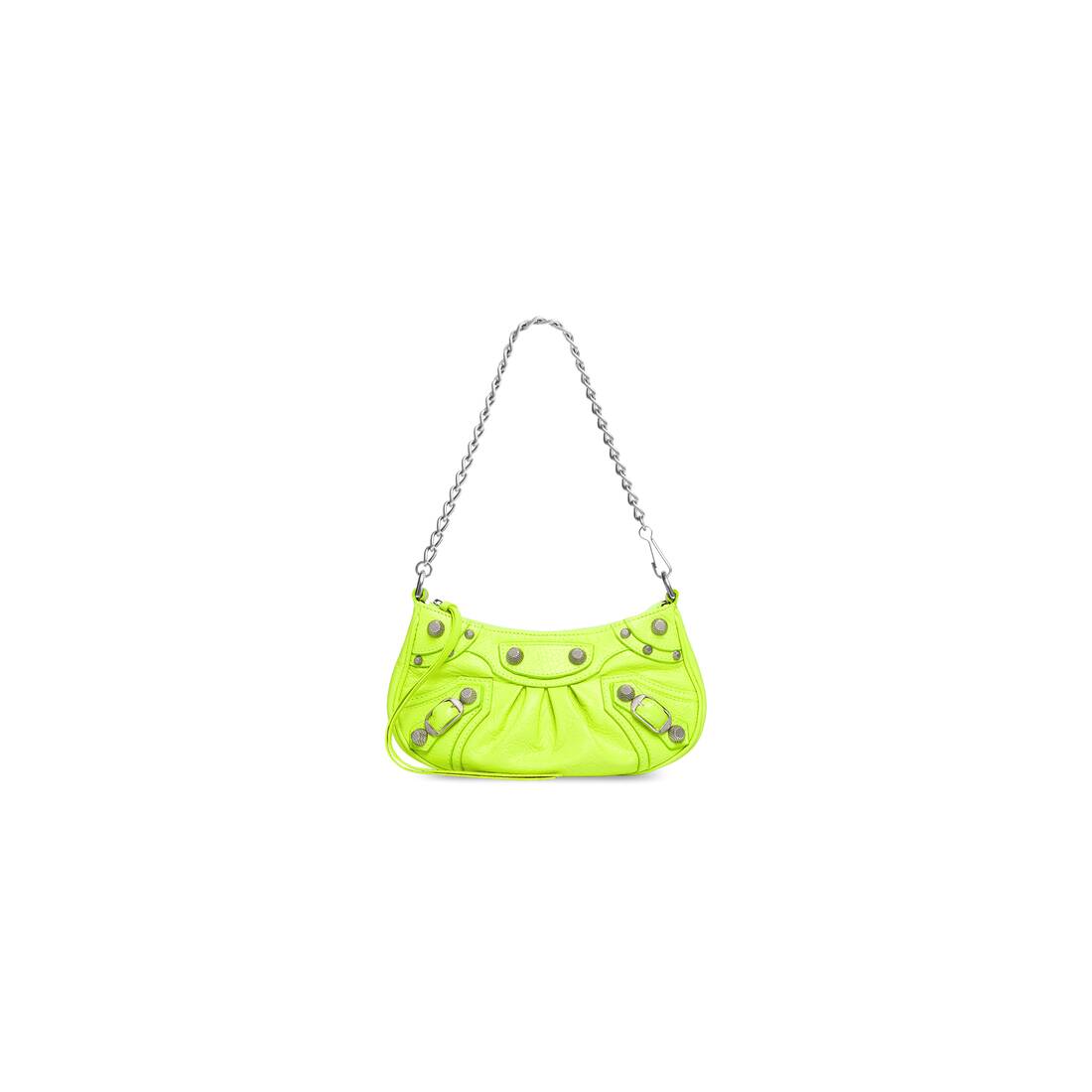 Balenciaga Le Cagole Shoulder Bag XS Yellow in Lambskin Leather with  Silvertone  US
