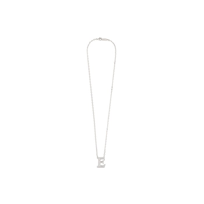 alphabet e necklace