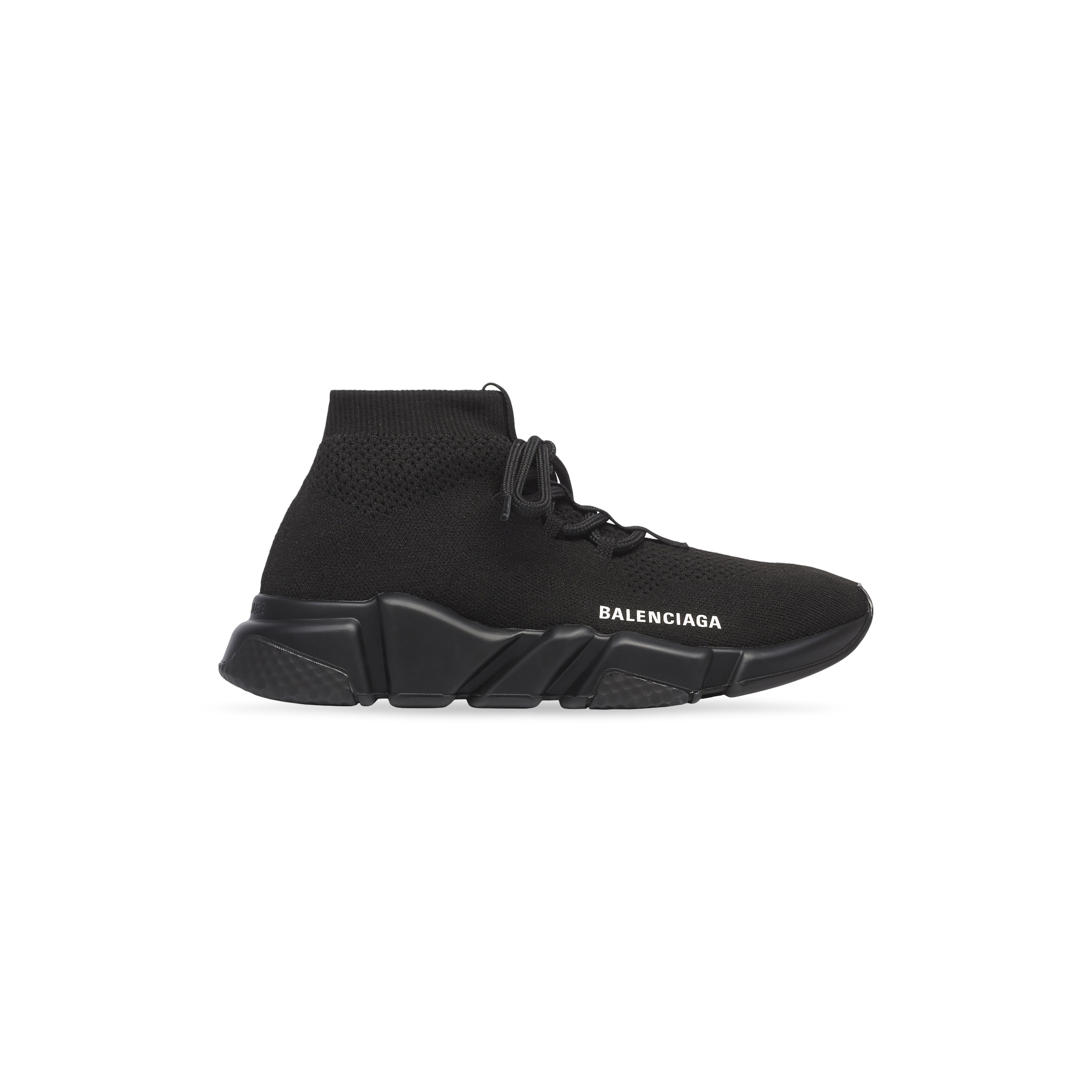 Balenciaga Speed Lace-Up Sneaker - Black - - 34 - Nylon, Elastane