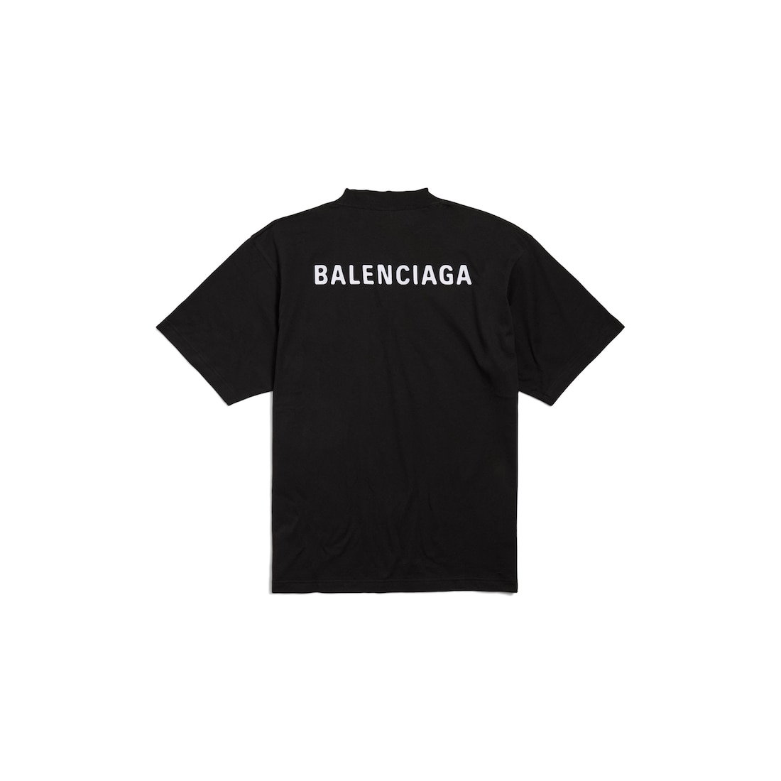 New Balenciaga Back T-shirt Medium Fit in Black| Balenciaga® US