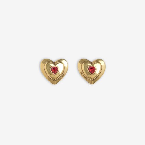 balenciaga earrings heart