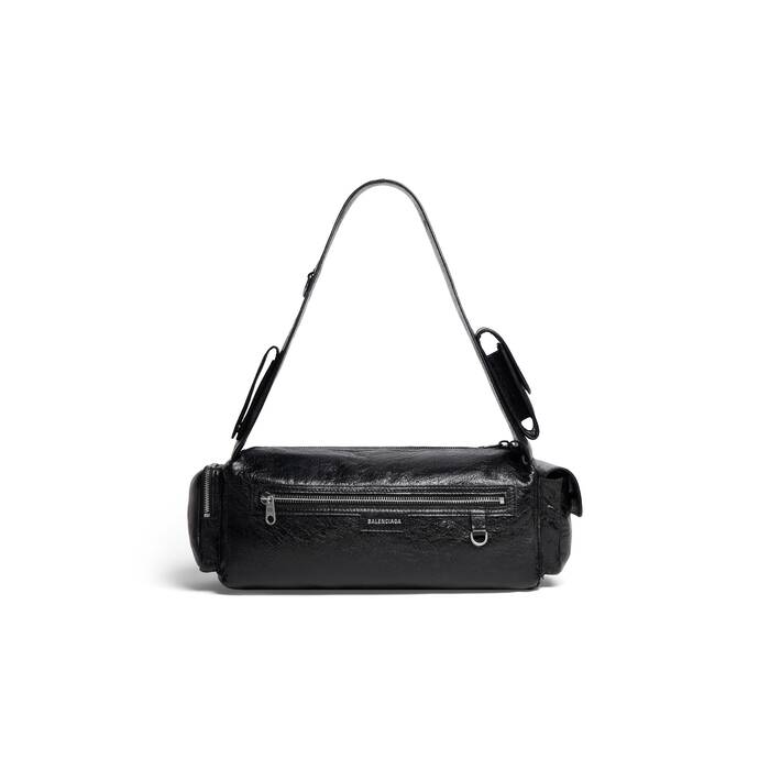 Men's Superbusy Small Sling Bag in Black | Balenciaga US