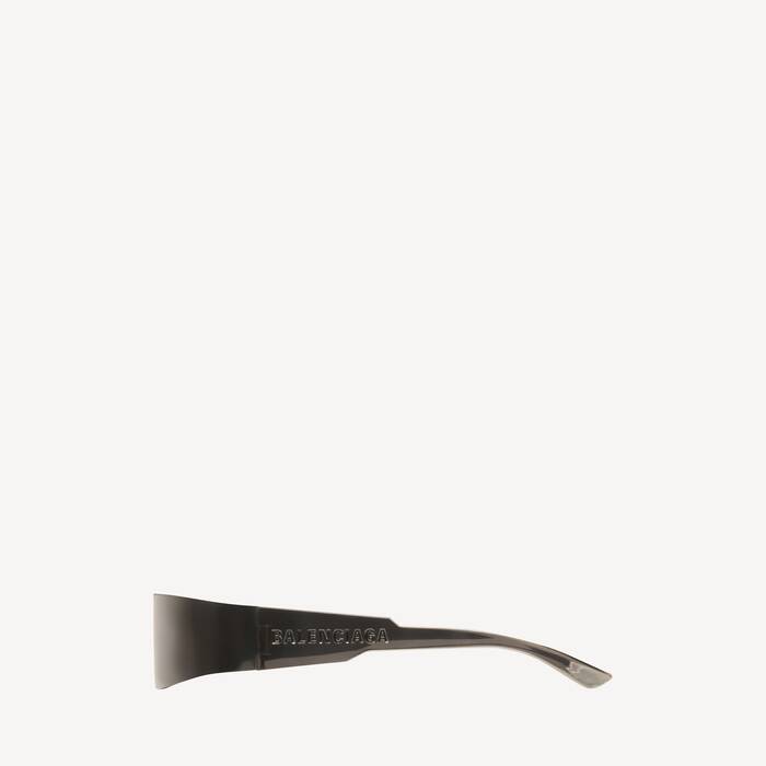Mono Rectangle Sunglasses in Silver Balenciaga US
