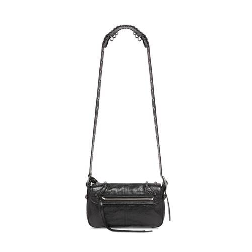 le cagole xs flap bag with piercings