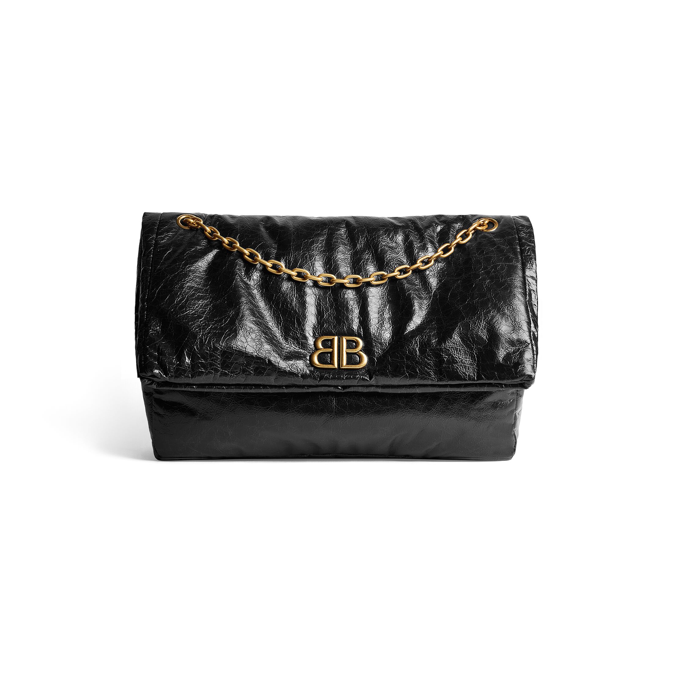 Women's Monaco Large Chain Bag in Black | Balenciaga US