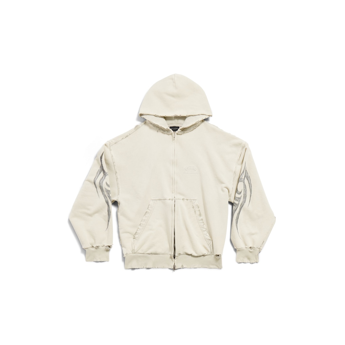 Balenciaga white zip up hoodie online