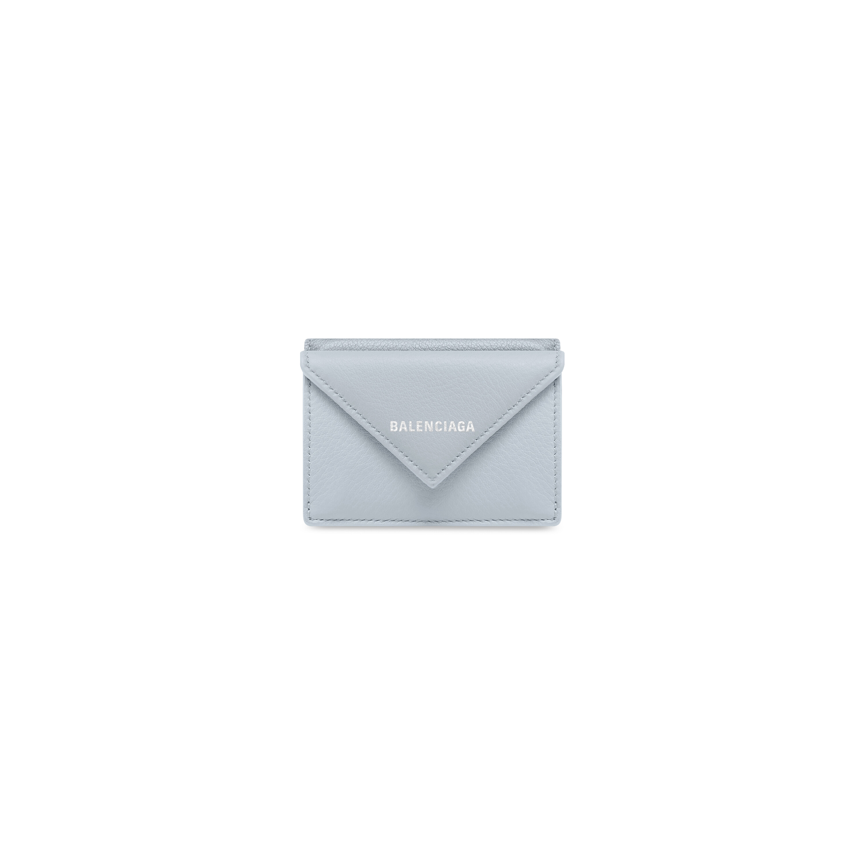 Women's Papier Mini Wallet in Blue | Balenciaga CA