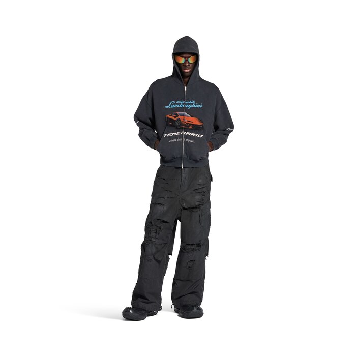 hoodie zippé balenciaga i automobili lamborghini fit small