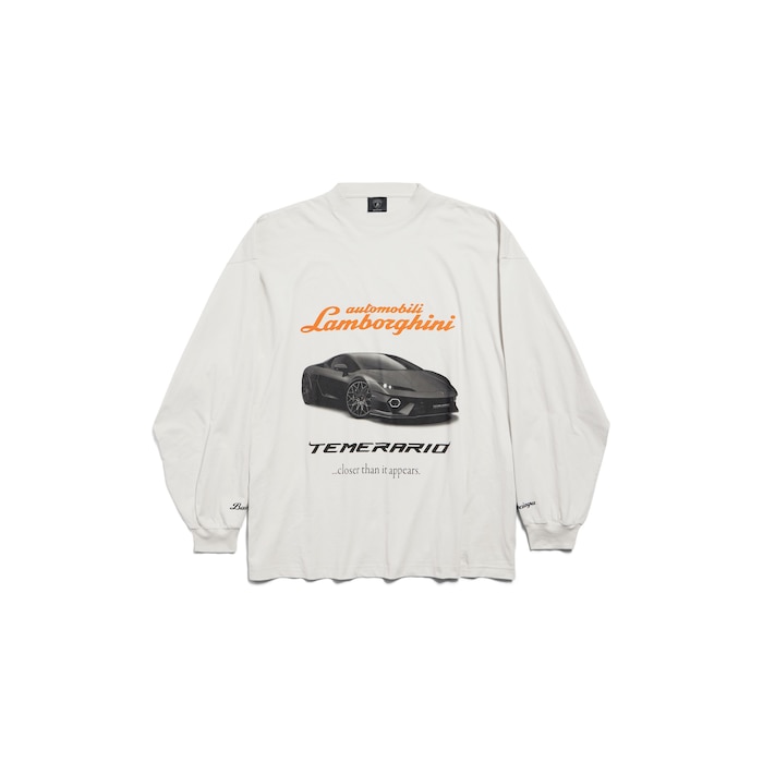 automobili lamborghini long sleeve oversized t-shirt