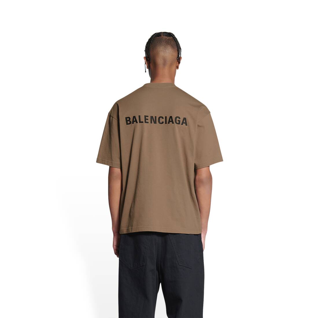 Camiseta Regular para Hombre en Beige | Balenciaga