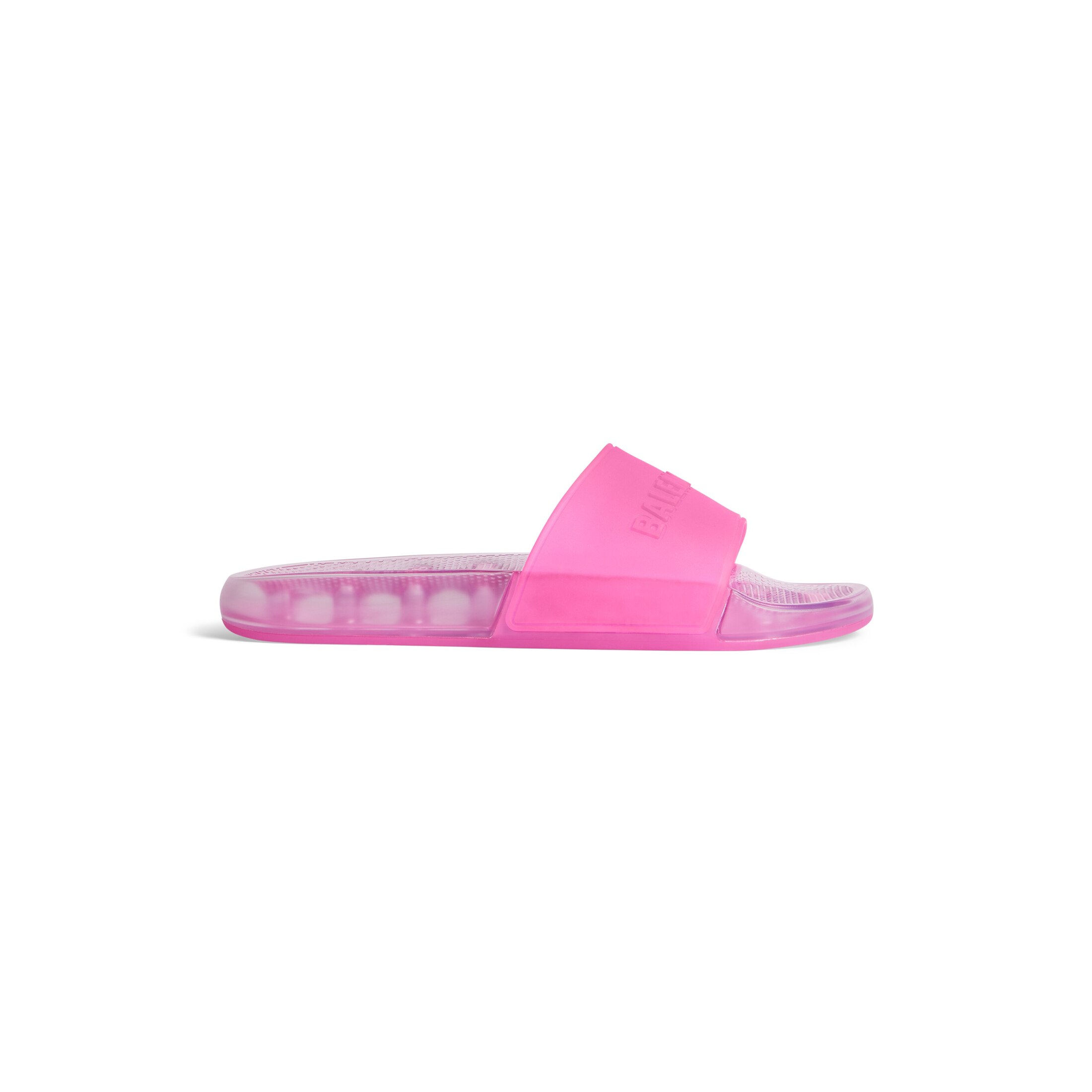 Balenciaga Pool Transparent Slide Sandal - Pink - Women's - 8 - Tpu