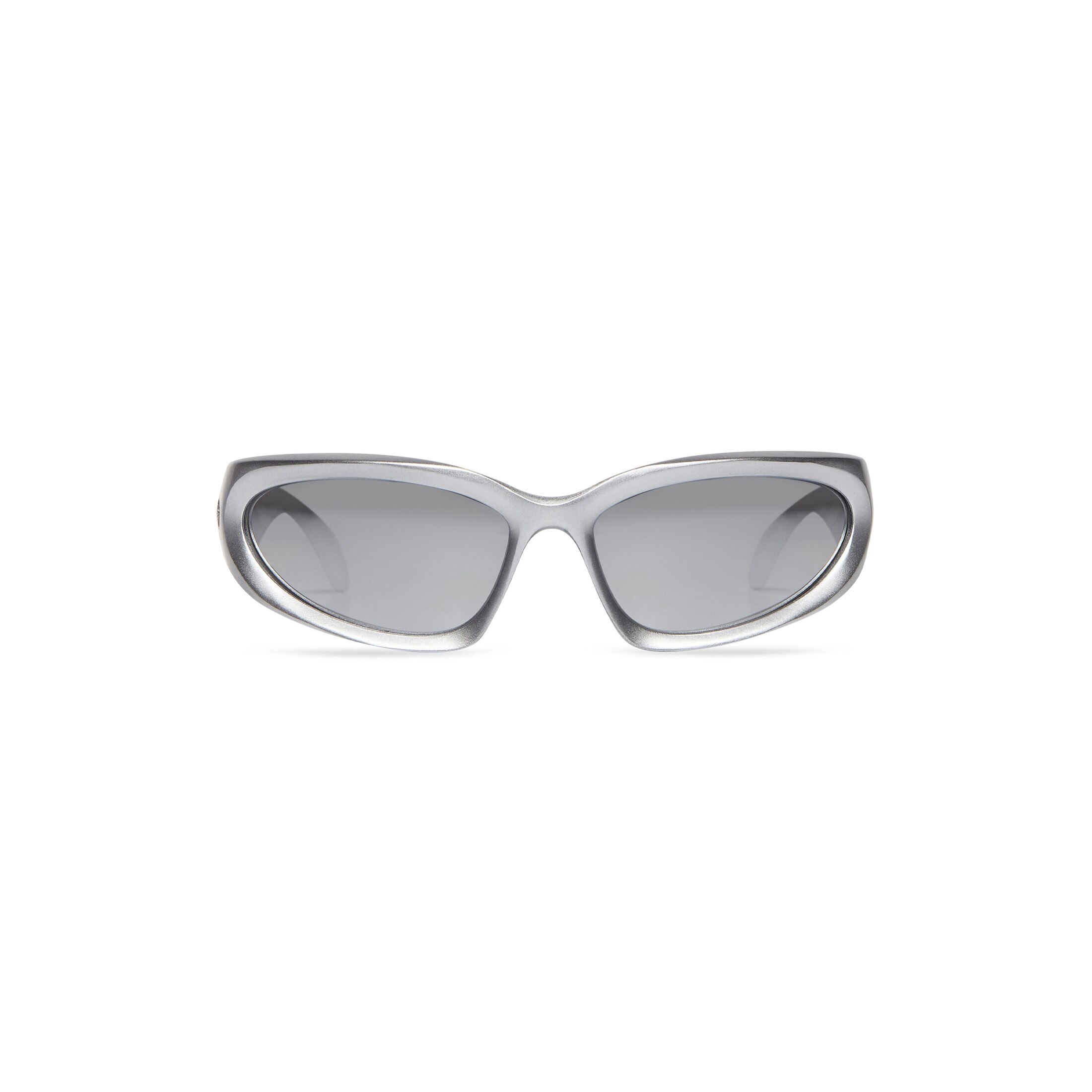 Balenciaga Swift Oval Sunglasses - Silver - Unisex - Bio Injected Polyamide