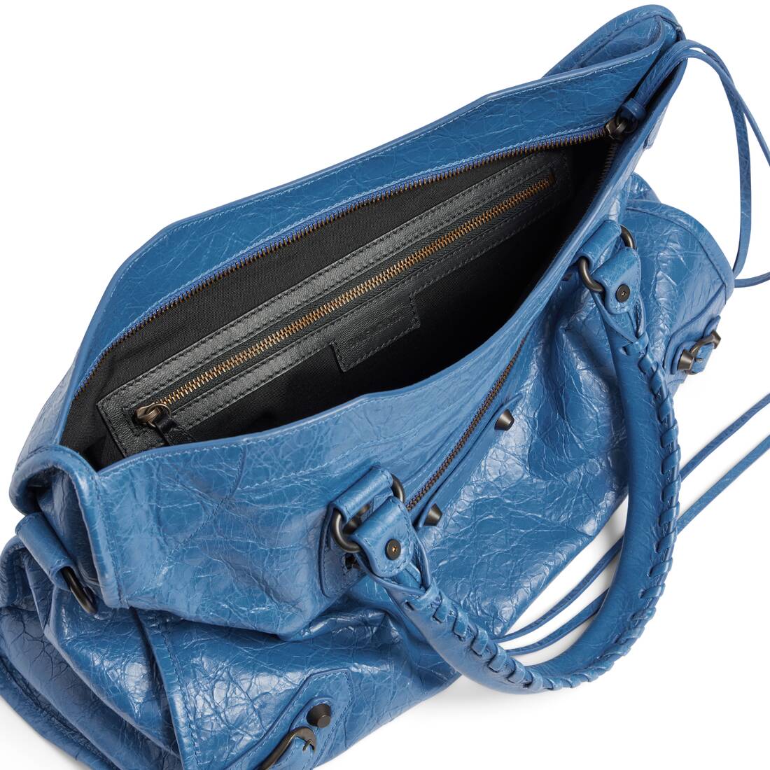 Borsa Le City Media da Donna in Blu Denim | Balenciaga Italia IT - Image 5