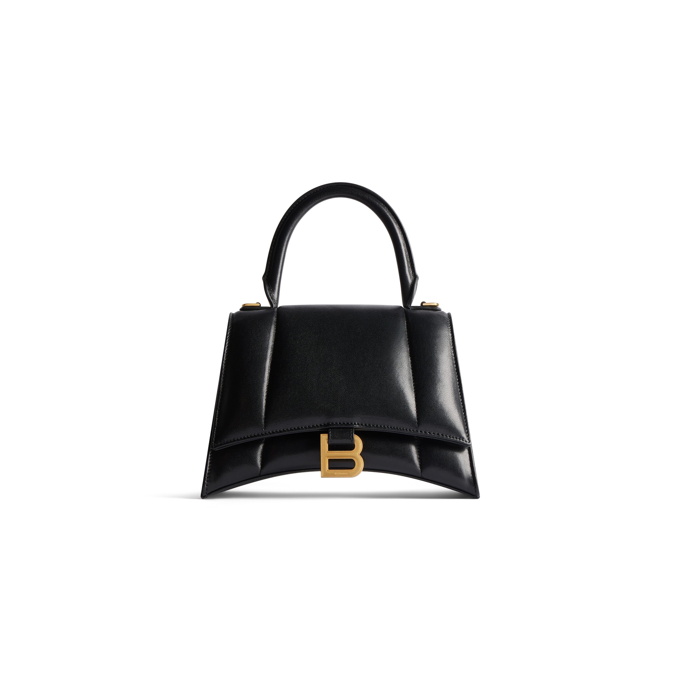 Balenciaga Hourglass Small Handbag - Black - Woman - Lambskin