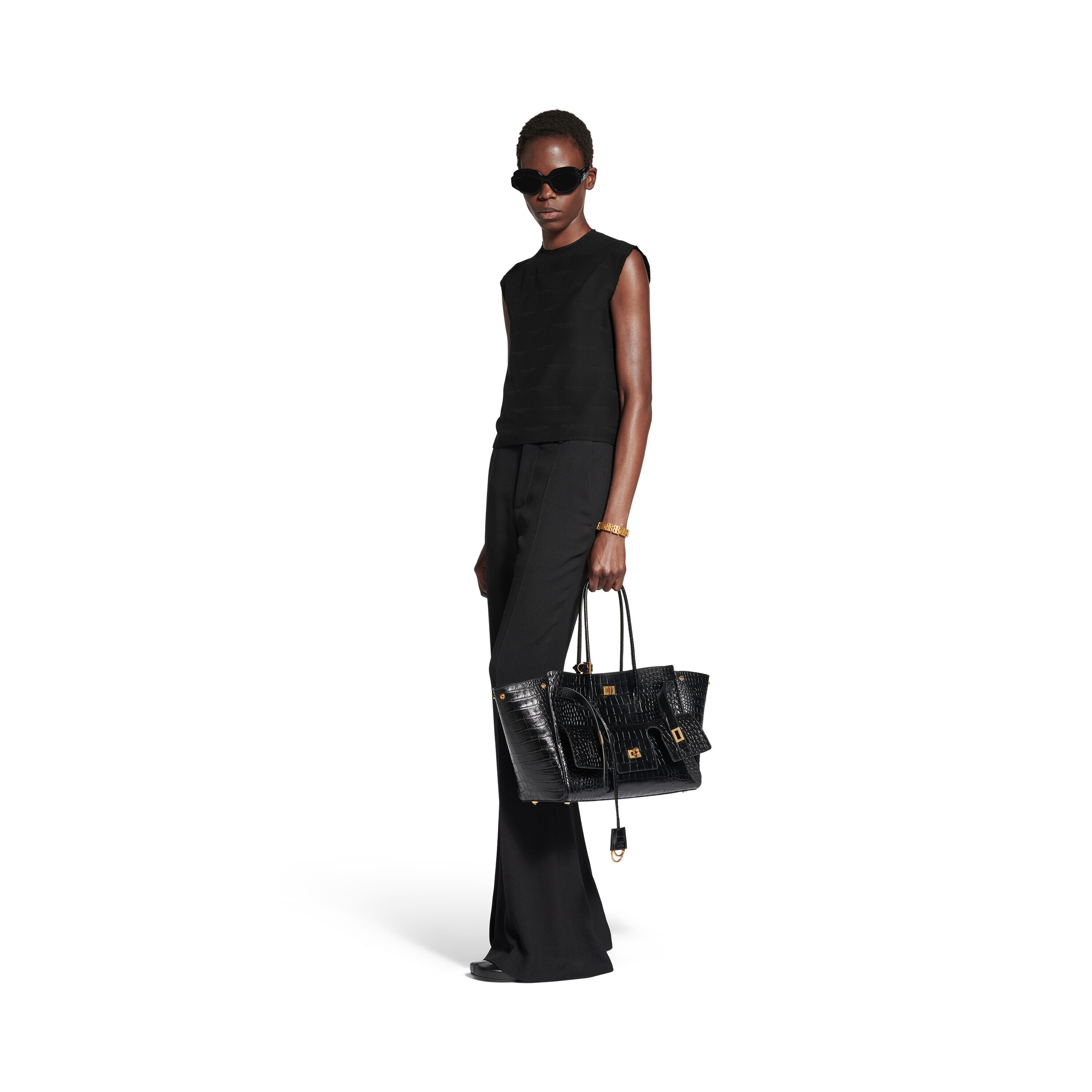 イタリア製 BALENCIAGA フライ フロント ノースリーブ シャツ 1000010388104_1.jpg?v=1746598359