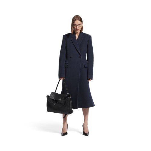 godet midi coat