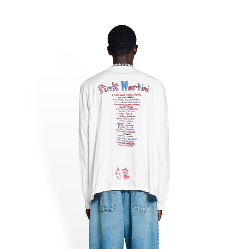 balenciaga music pink martini merch 긴소매 티셔츠 oversized