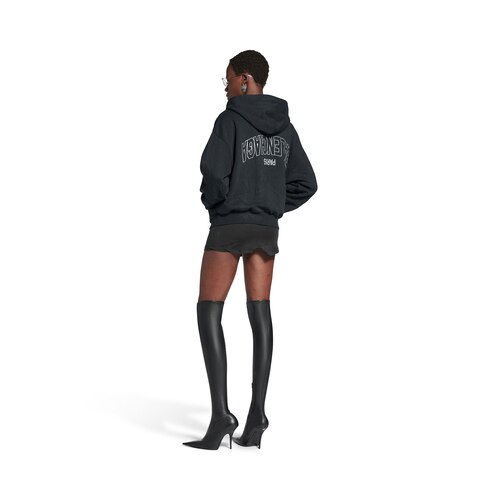 flipped uni zip-up hoodie regular fit