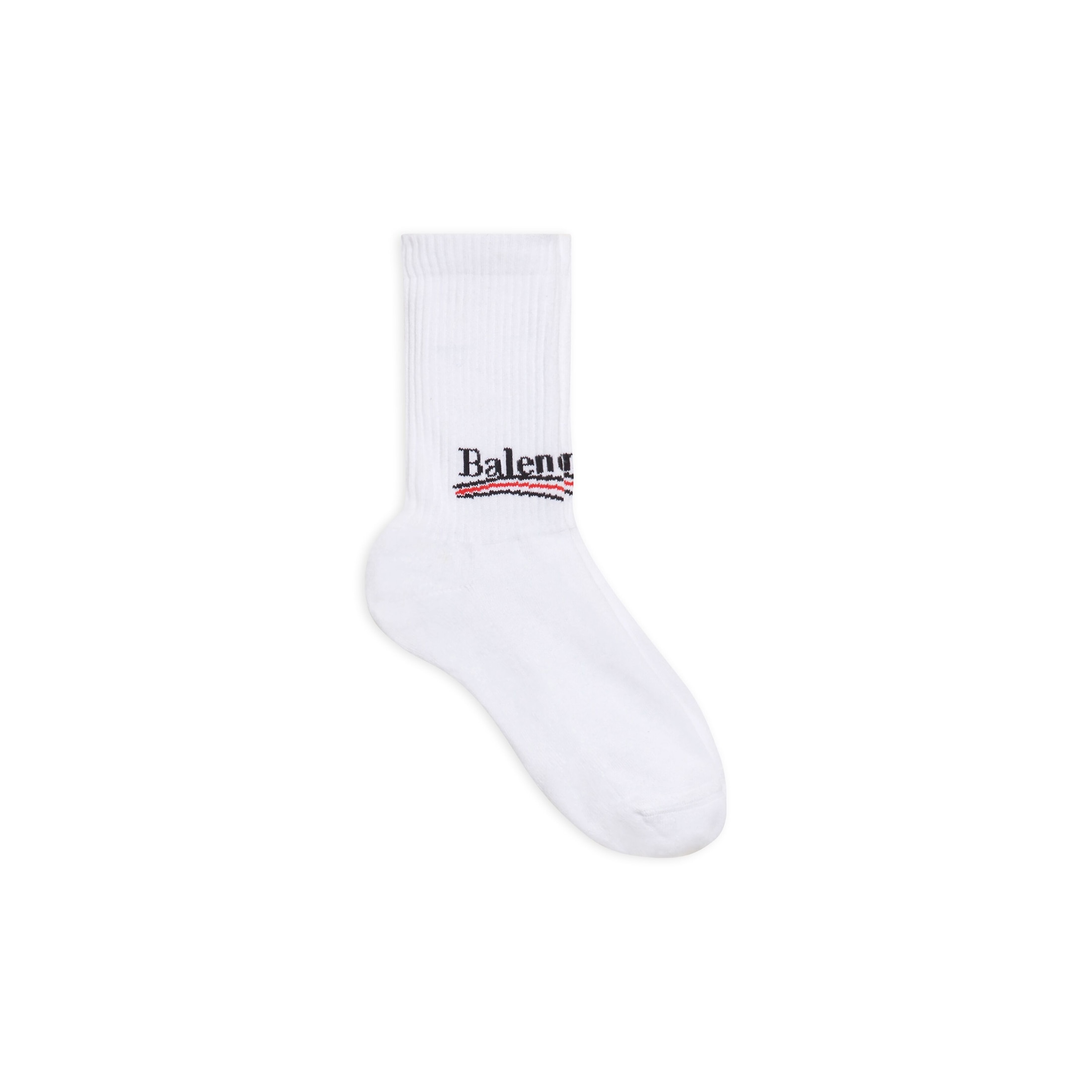 Balenciaga Political Campaign Socks - White - Woman - M - Cotton, Polyamide & Elastane