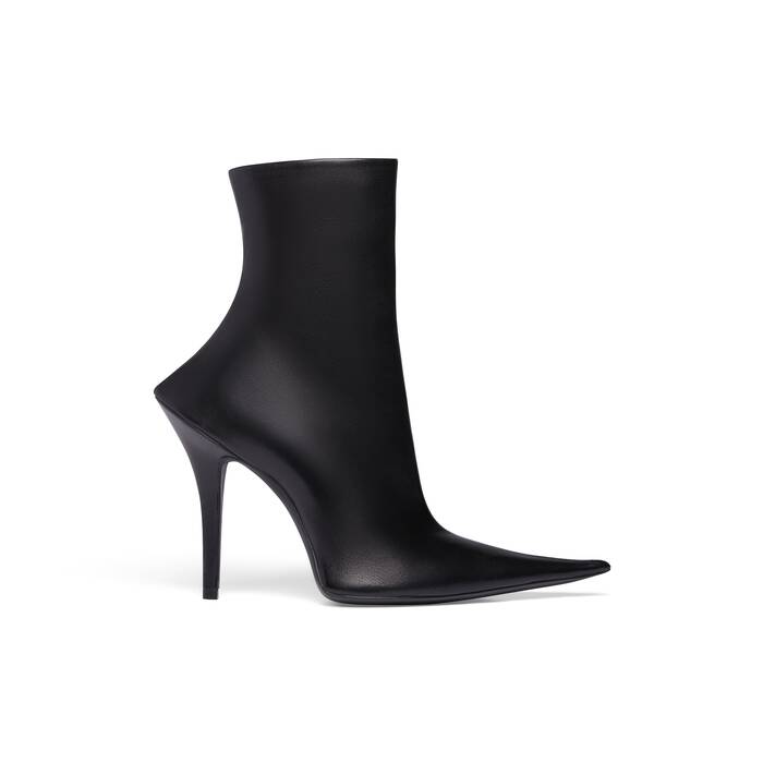 Black Stretch Heeled Boots by Balenciaga on Sale