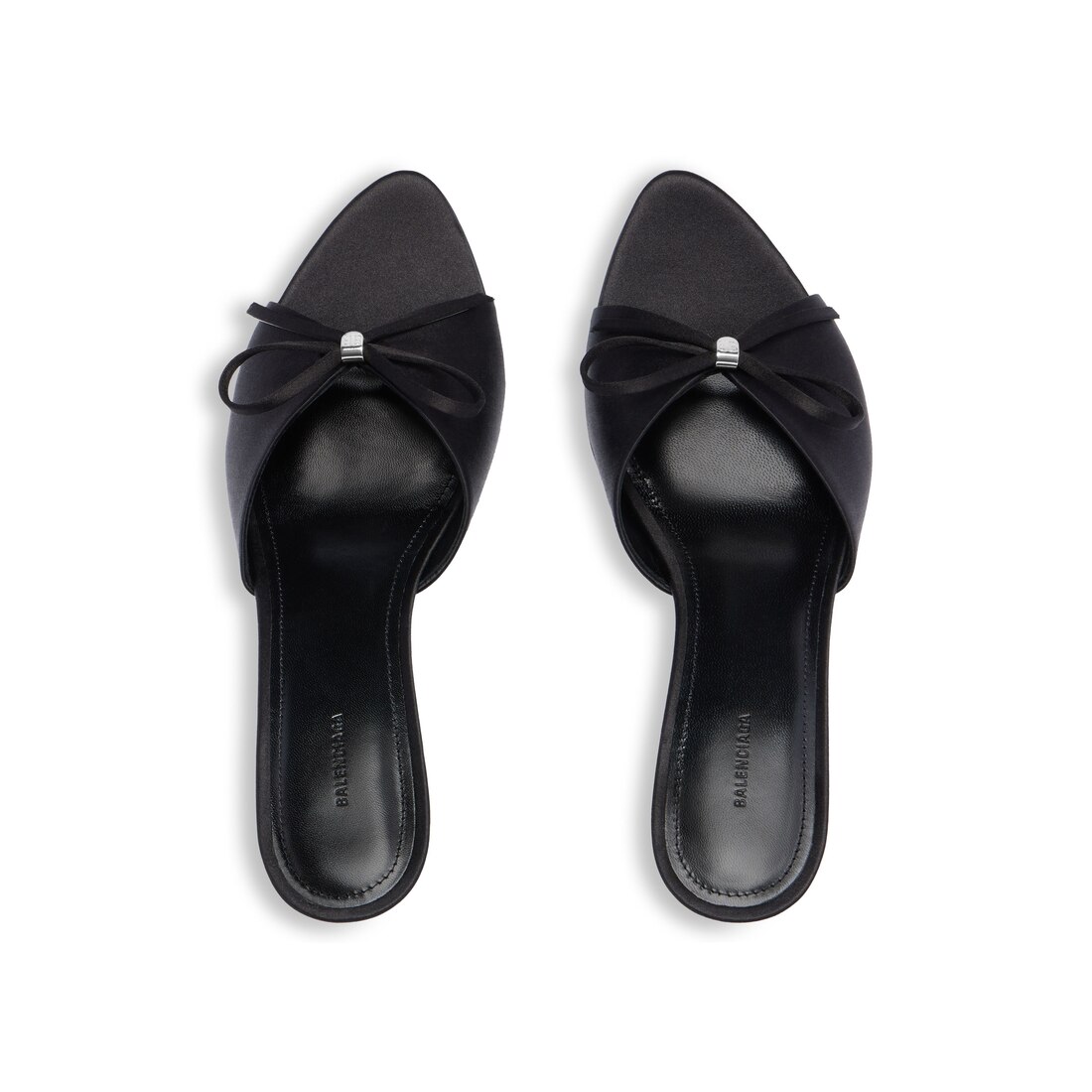 BALENCIAGA◆ナイフ シルク サンダル Women's Knife Bow Sandal in Black/silver | Balenciaga US