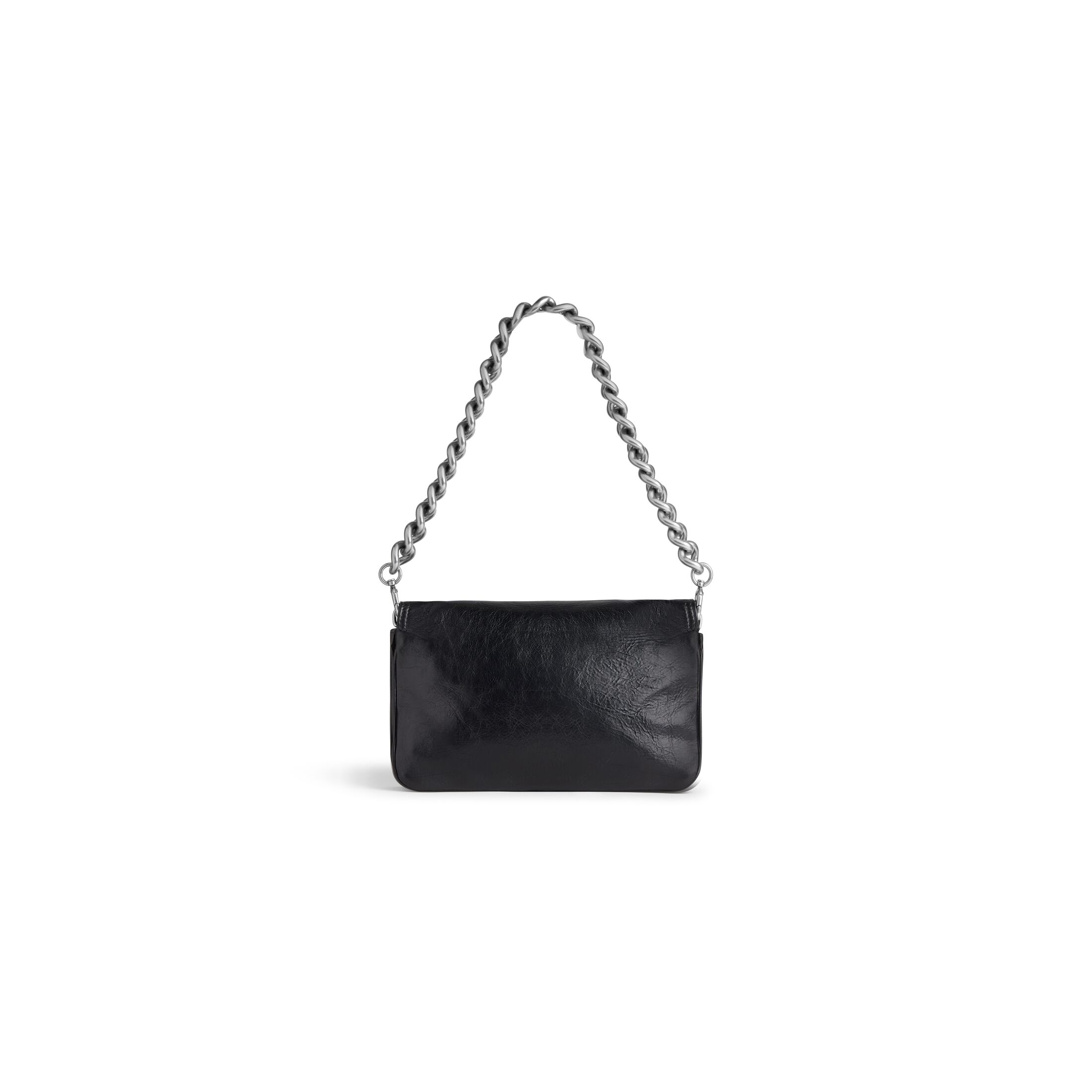 Women's Bb Soft Small Flap Bag in Black | Balenciaga US
