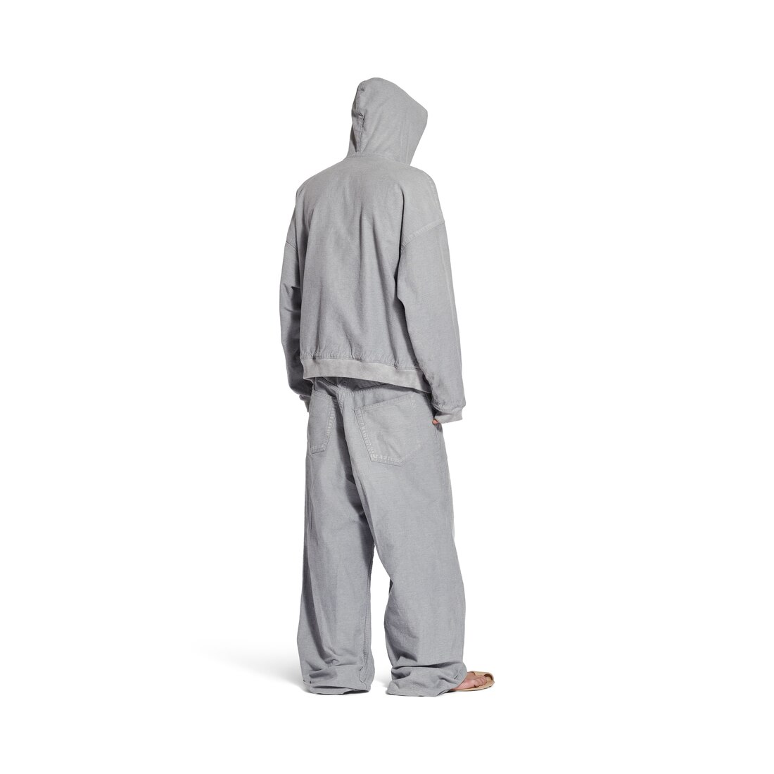 Men's Trompe L'oeil Sweatpants in Heather Grey