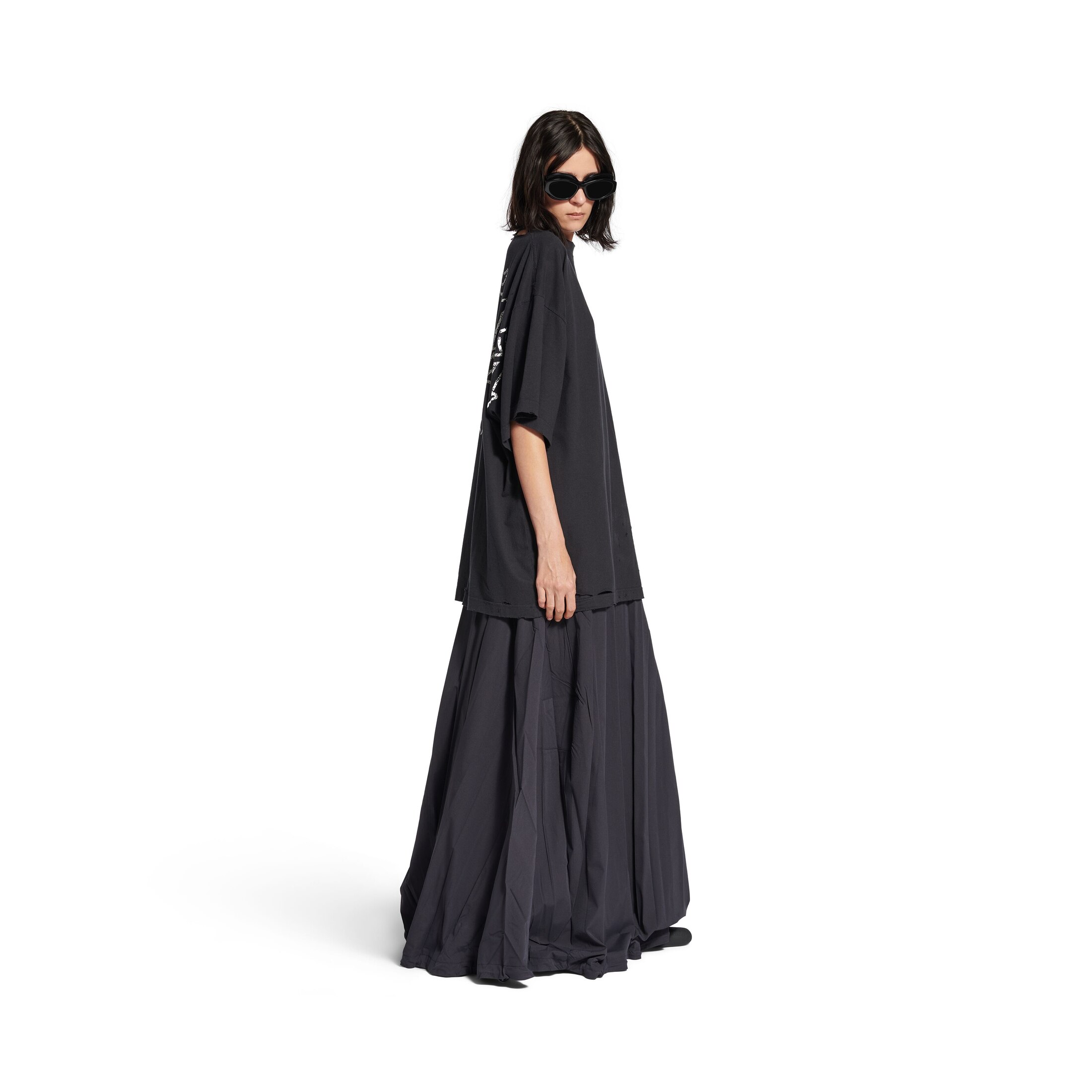 blackletter script oversized t-shirt