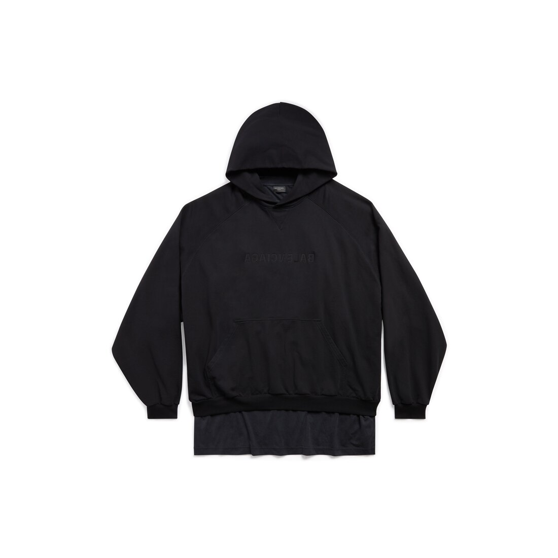 Mirror balenciaga patched t シャツ hoodie オーバーサイズ