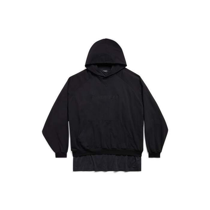 mirror balenciaga patched t-shirt hoodie oversized