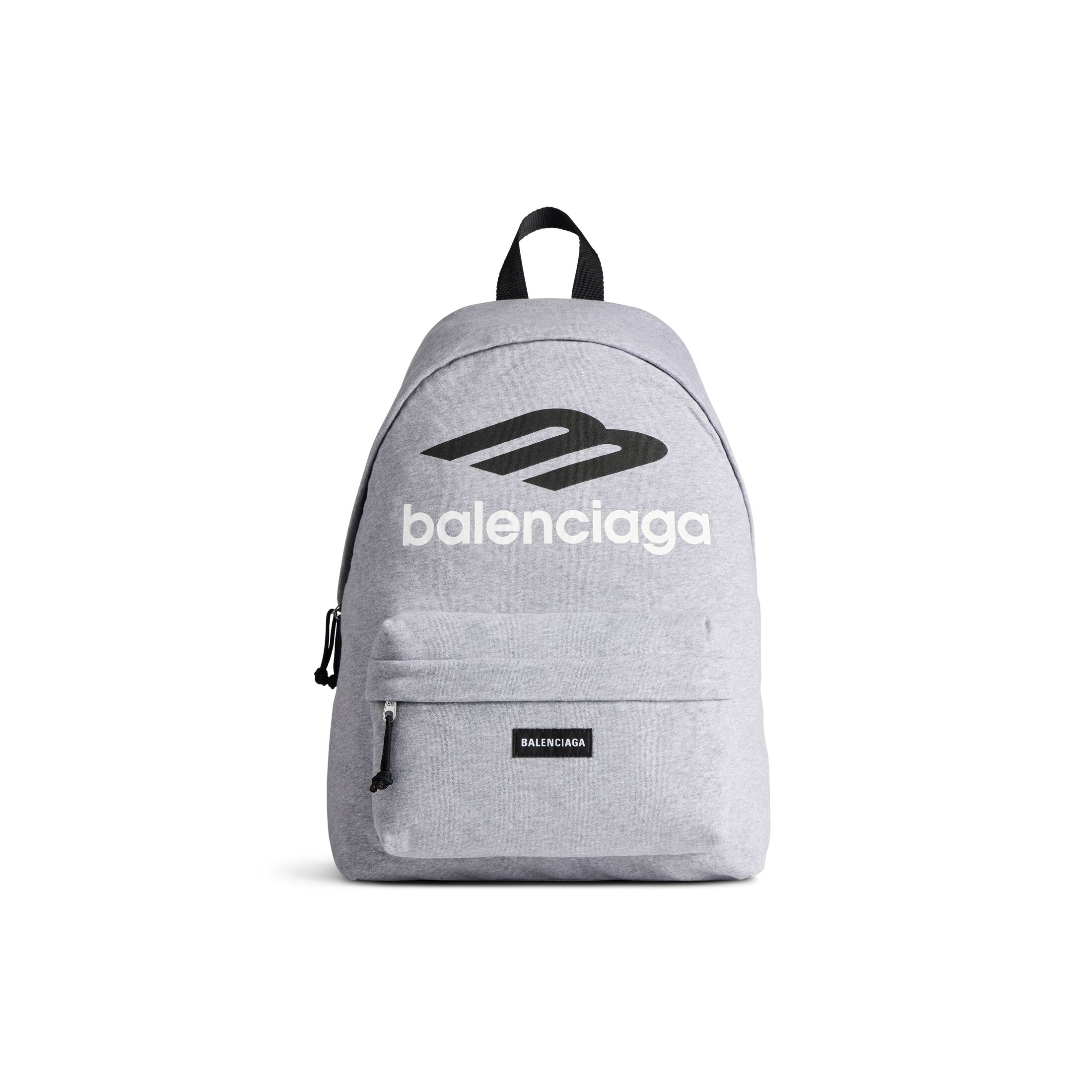 Balenciaga Explorer Backpack - Grey & Silver - Man - Cotton, Polyester, Polyamide
