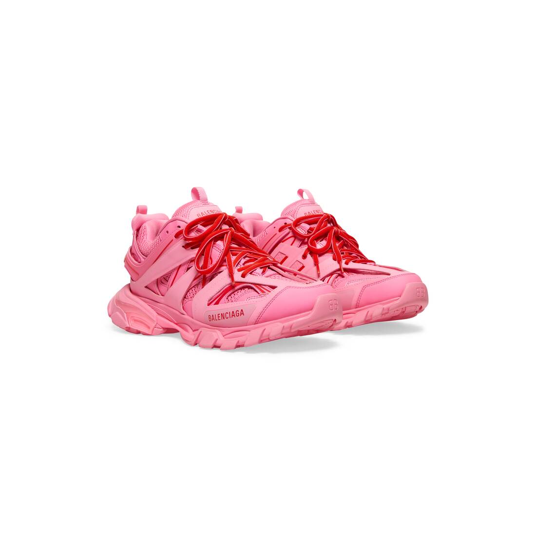 Women's Track Sneaker in Fluo Pink