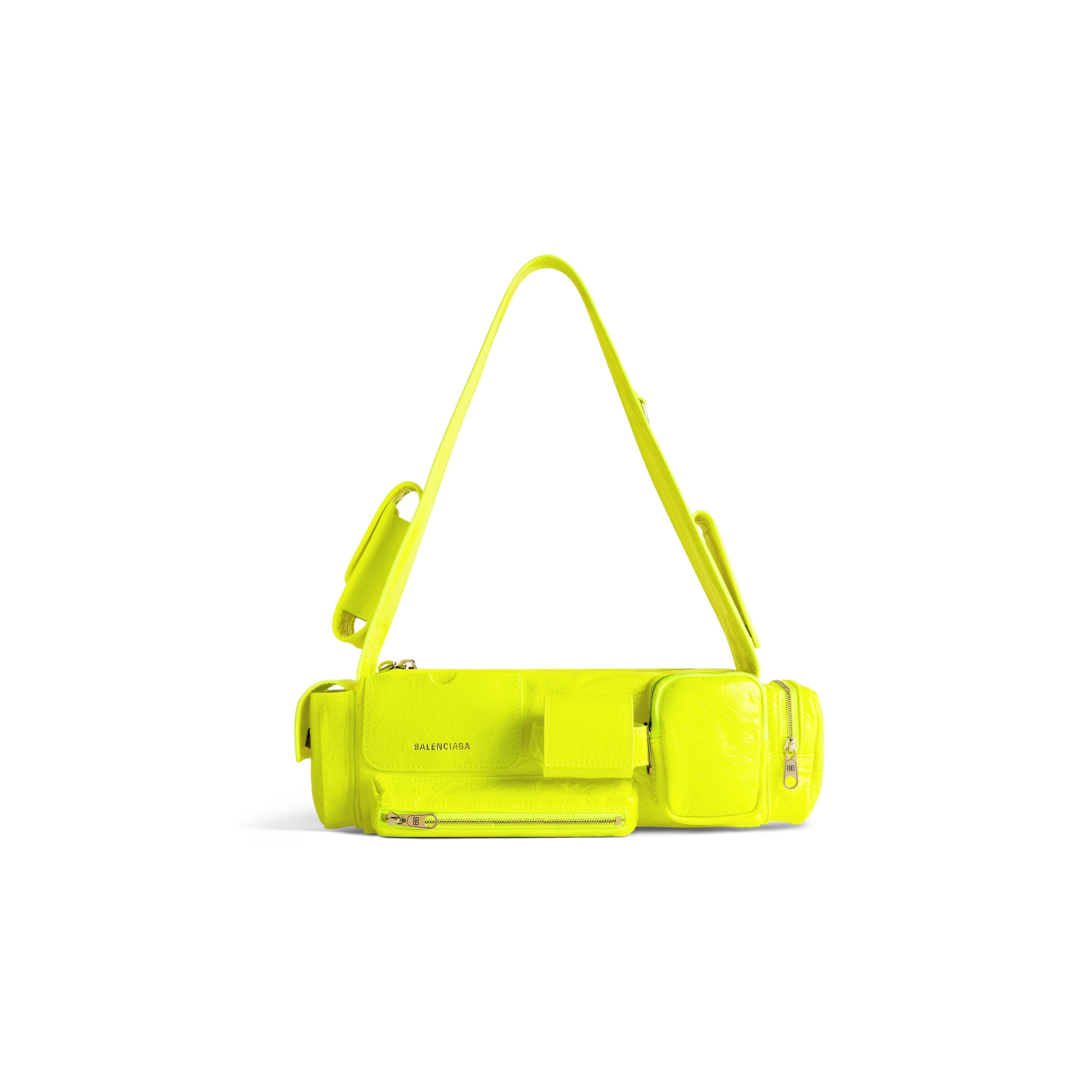 Balenciaga Superbusy XS Sling Bag - Yellow - Woman - Lambskin, Polyester