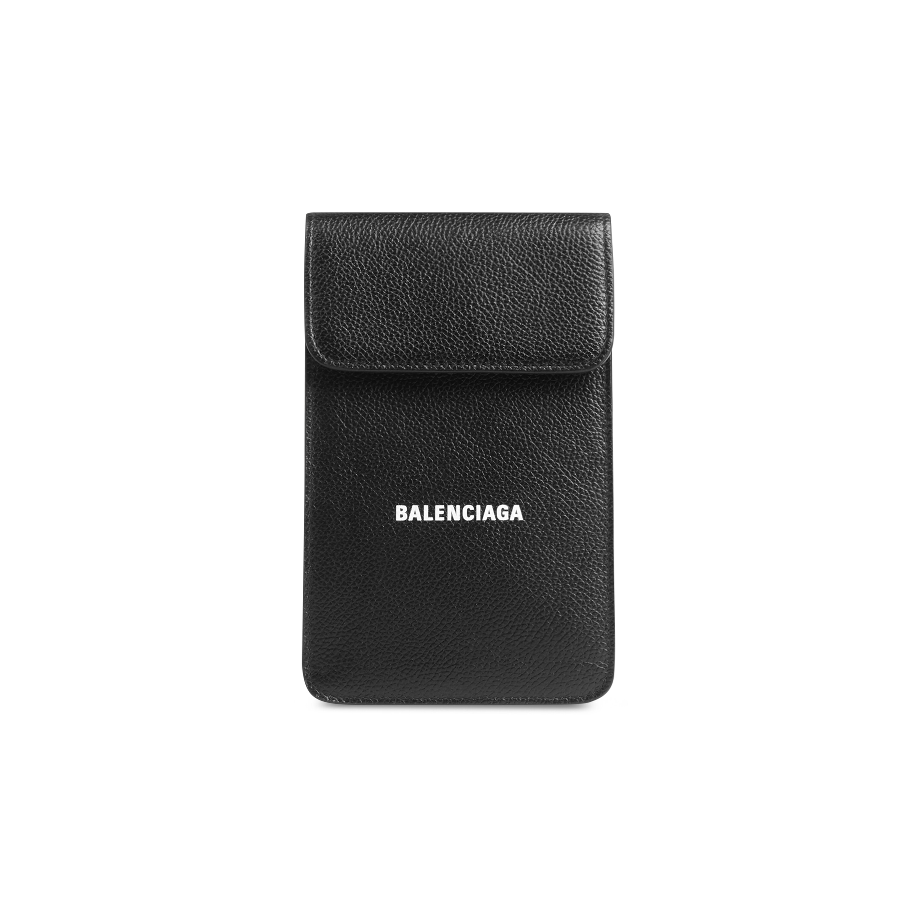 klodset tidligste Der er behov for Cash Phone And Card Holder in Black/white | Balenciaga US