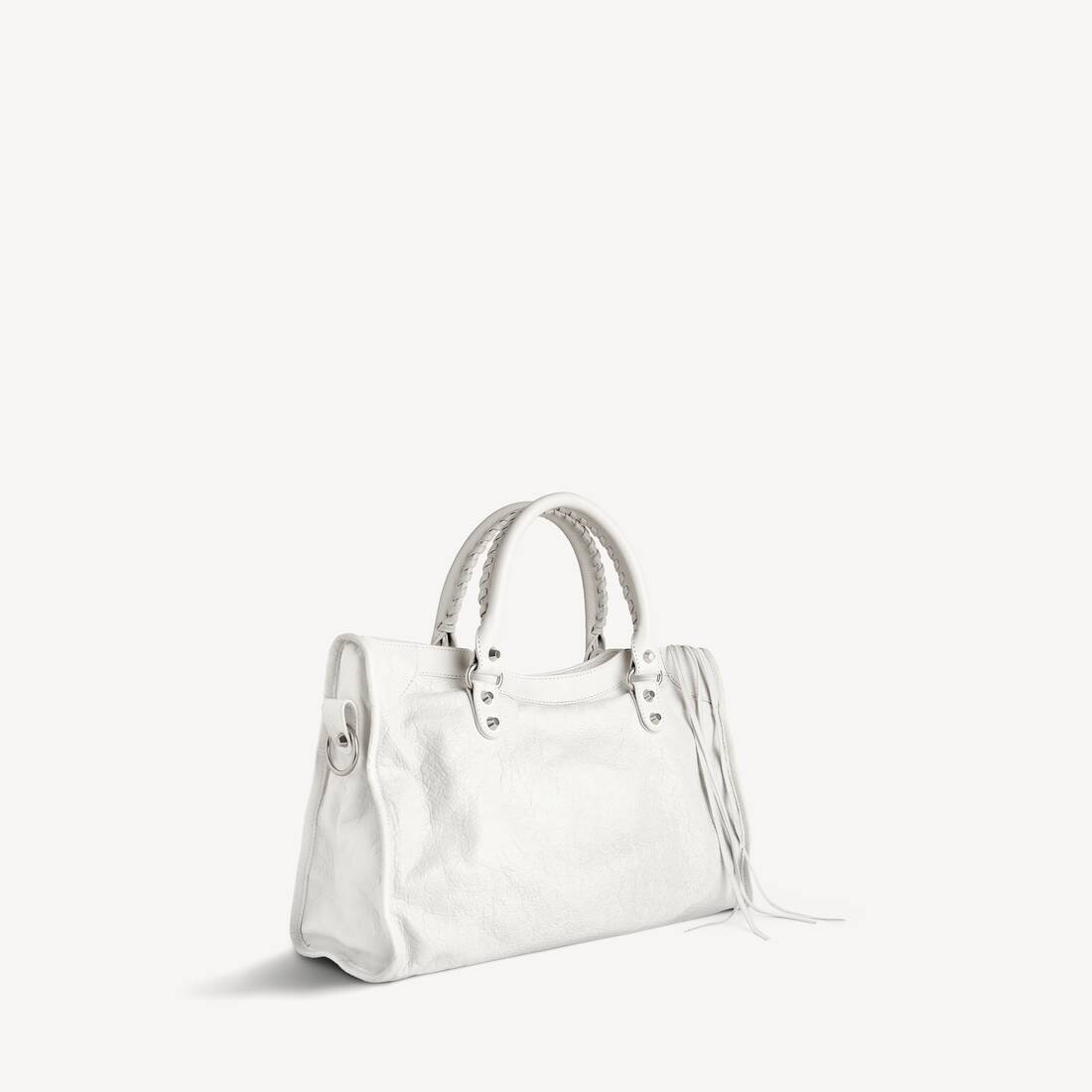 발렌시아가 옵틱 화이트 레 시티 미디엄 백 7977862AA9S9104