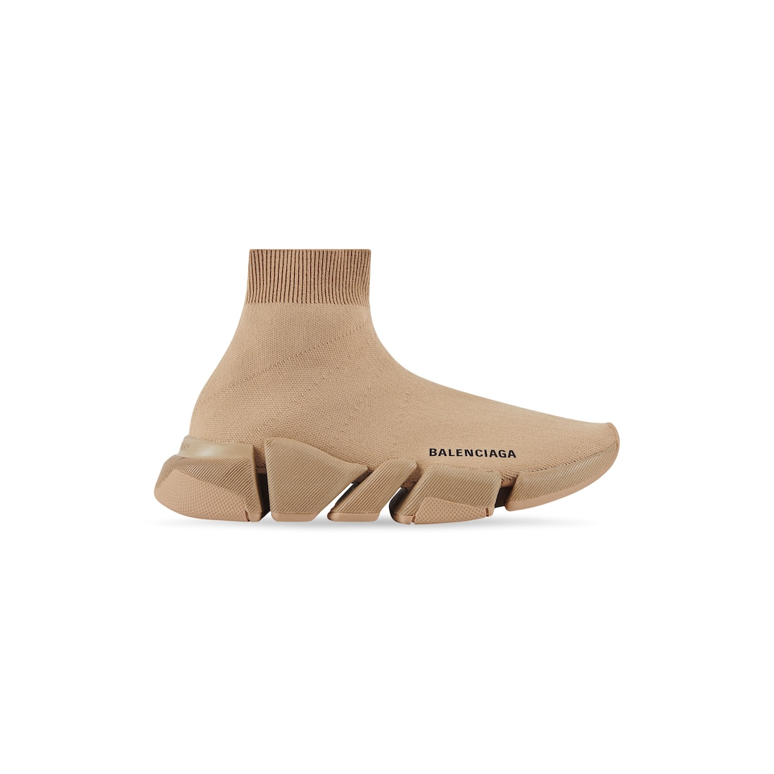 Women's Speed 2.0 Recycled Knit Sneaker in Beige | Balenciaga US