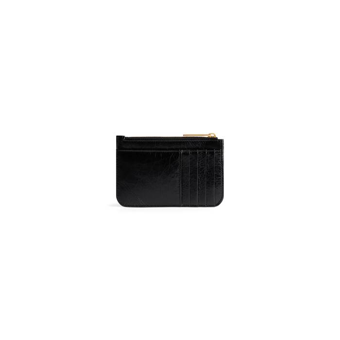 monaco long coin and card holder with flap 