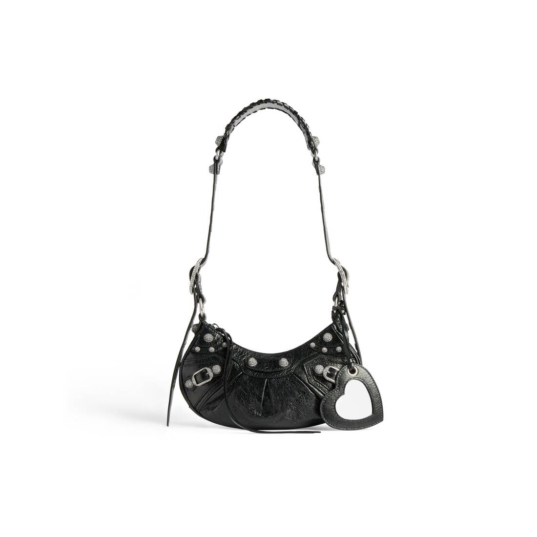 Women's Le Cagole Xs Shoulder Bag With Rhinestones in Black