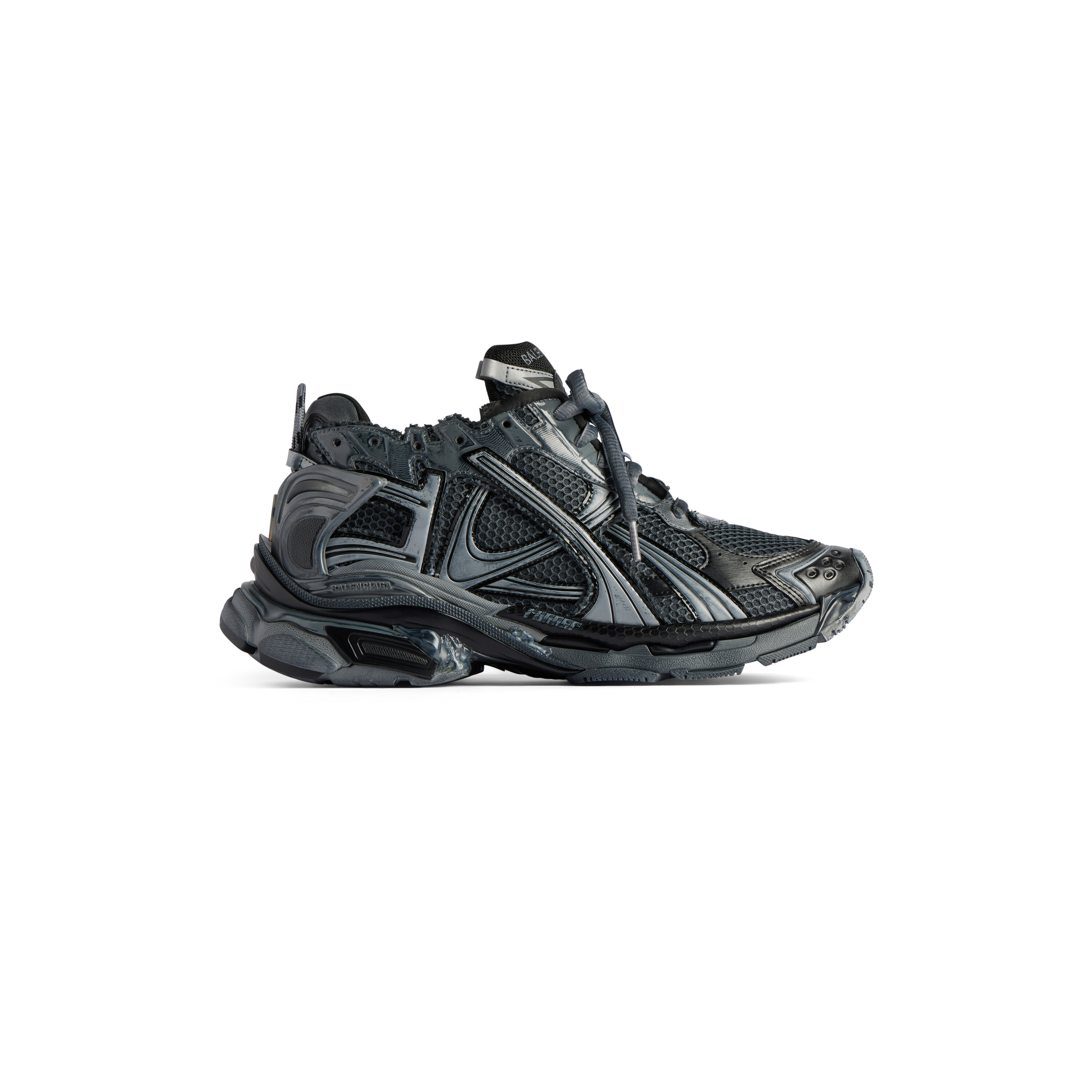 Men s Runner Graffiti Sneaker in Black Balenciaga US